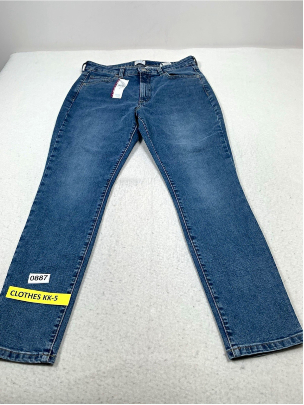 Women’s Time and Tru High Rise Skinny Medium Wash Blue Jeans Size 14 5-Pocket